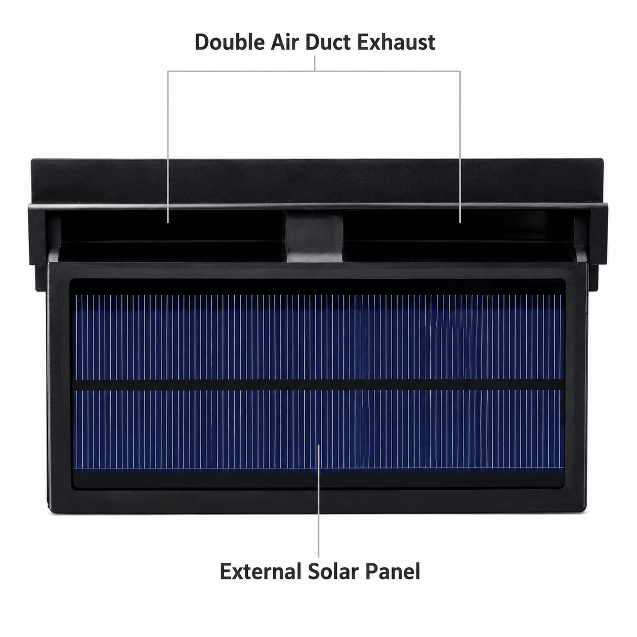 ⏳Time-Limited Special⏰Solar Powered Car Exhaust Fan– Dual Turbo Ventilation & Temperature Display☀️