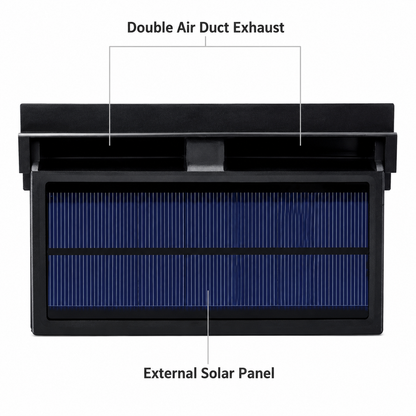 ⏳Time-Limited Special⏰Solar Powered Car Exhaust Fan– Dual Turbo Ventilation & Temperature Display☀️