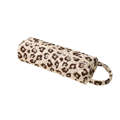 🔥LAST DAY 49% OFF👝 Quilted Cylinder Makeup Bag | 🎀 Cute Travel Toiletry Pouch with Handle