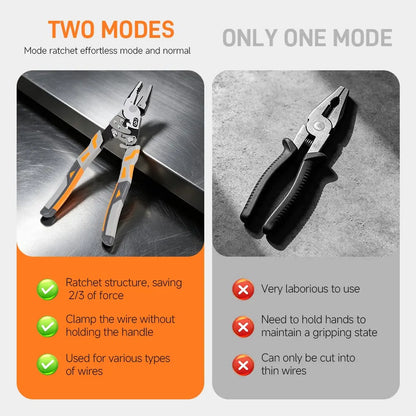 🔥 49% OFF — Heavy-Duty Self-Locking Ratchet Pliers 🔧💪