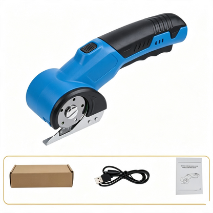 Cordless Electric Scissors 3.7V – Rechargeable Heavy Duty Cutter with Safety Lock