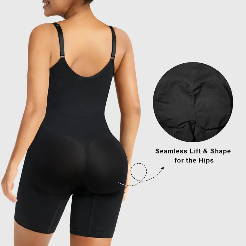 🔥Hot Sales ✨Zip-Up Tummy Control Bodysuit💨Ultra Stretch Breathable Mesh Body Shaper🩱