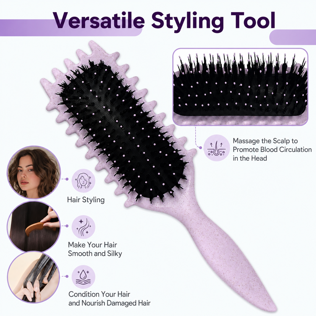 ✨Curl Defining Styling Brush | Define Perfect Curls for Natural Curly Hair🌀