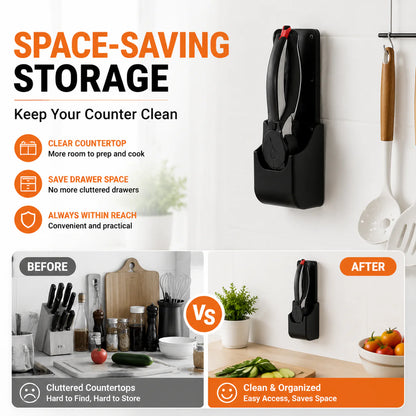 ✂️2-in-1 Kitchen Scissors & Cutting Board | Upgraded Wide Blade Food Prep Tool