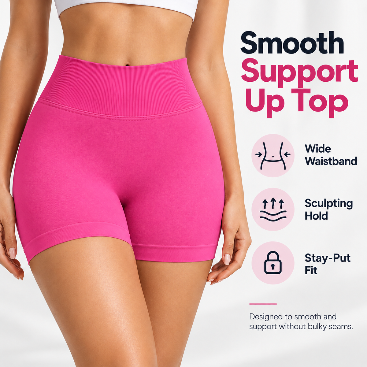 💕49% OFF 🍑Women's Seamless Scrunch Gym Shorts | High-Waist Sculpting Fit