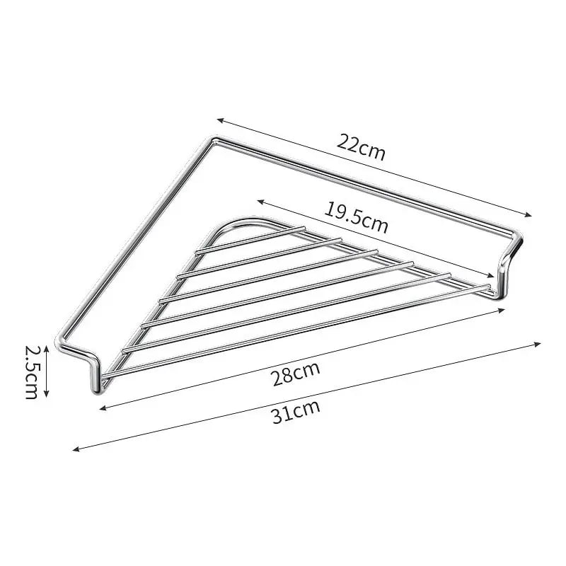 🔥Stainless Steel Corner Sink Shelf