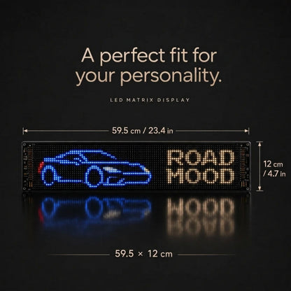 🚗 RGB Pixel LED Car Window Display | Custom Messages, Emojis & Animations 🌈