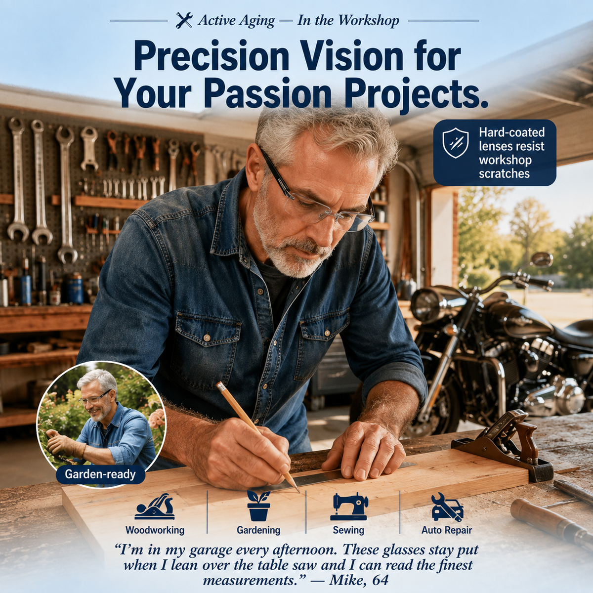 🔥 Limited-Time 49% OFF 👓 Rimless Photochromic Reading Glasses | 💎 Diamond-Cut Lightweight Design