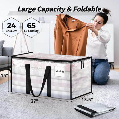 📢Best Seller🔥📦Waterproof Extra Large Moving Storage Bags | Heavy‑Duty Zipper Storage Bags