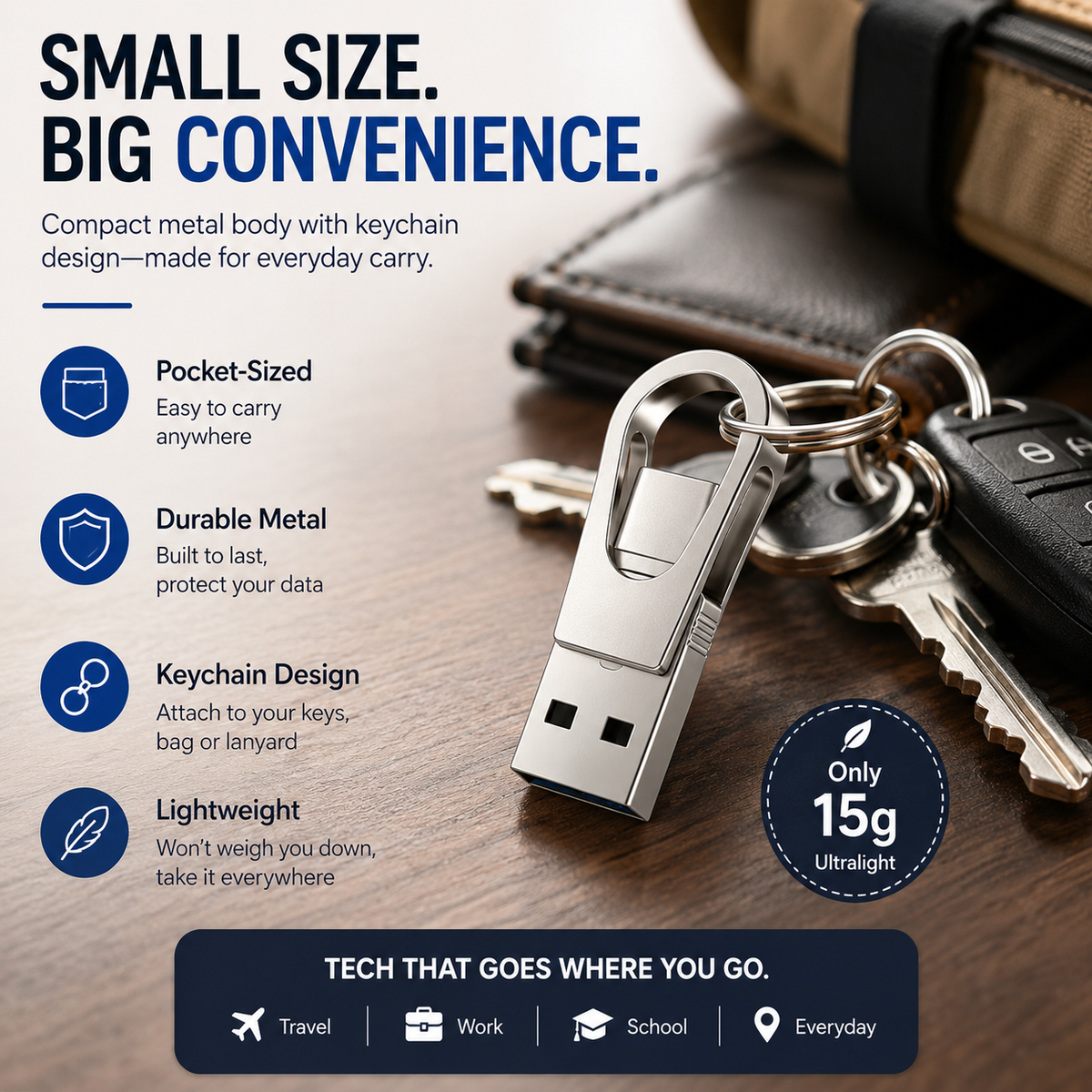 📱 3-in-1 Phone & Computer Flash Drive – Fast Photo & File Transfer