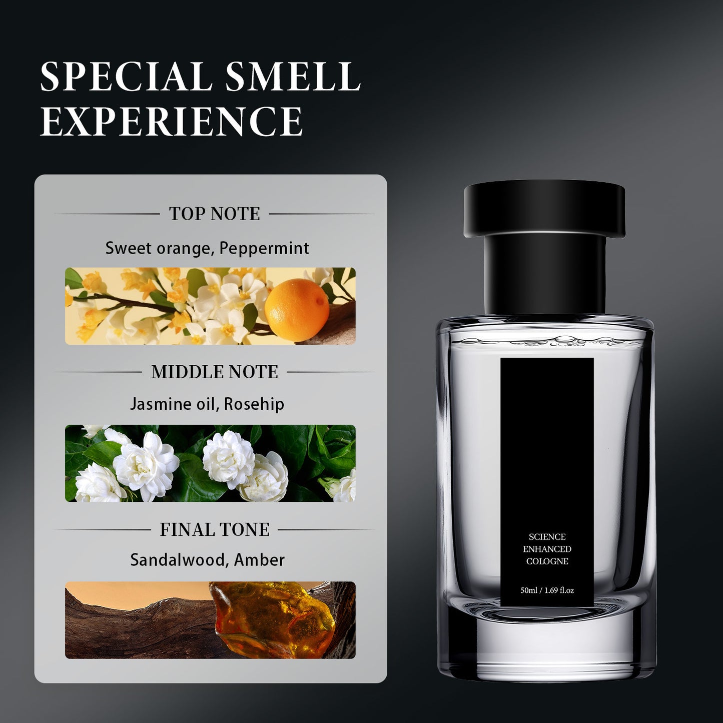 ✨👨Long Lasting Men Cologne Spray, Science Enhanced Woody Citrus Perfume