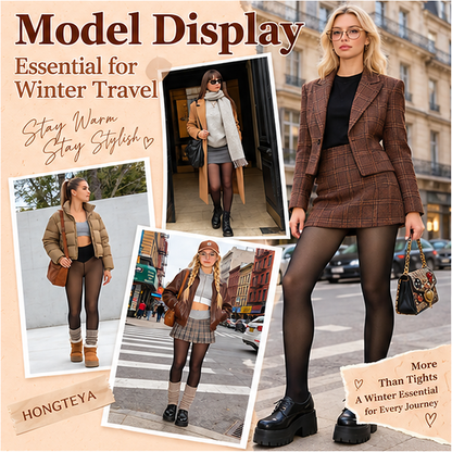 💕49％OFF🔥Fleece Lined Tights | Thermal Sheer Tights High Waist Tummy Control Winter Tights