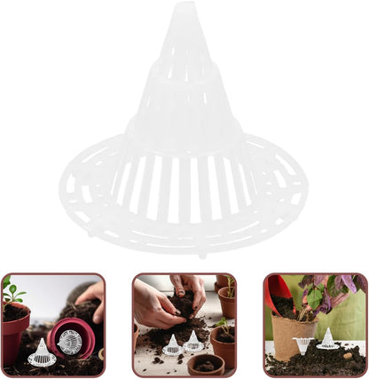 🌱 Cone-Shaped Plant Pot Drainage Mesh Inserts—Helps Keep Soil In & Water Flowing