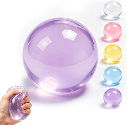 🍬Crystal Clear Jelly Squeeze Ball🥰  Soft Coconut Oil Fidget Toy, Perfect Stress Buster for Boredom & Anxiety