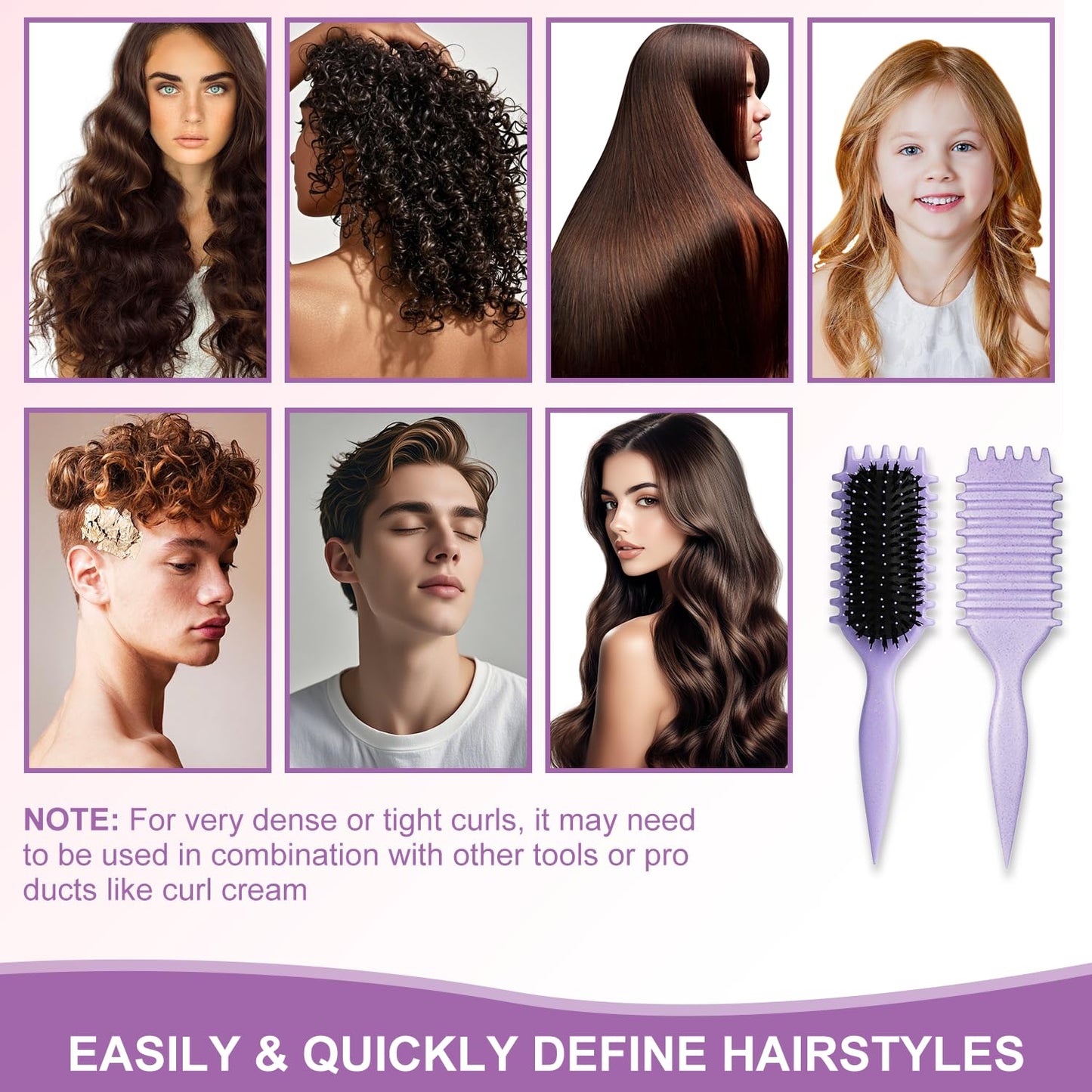 ✨Curl Defining Styling Brush | Define Perfect Curls for Natural Curly Hair🌀