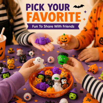 🔥LAST DAY 49% OFF🎃 100PCS Halloween Mochi Squishy Toys – Cute Sensory Party Favors & Goodie Bag Fillers ✨