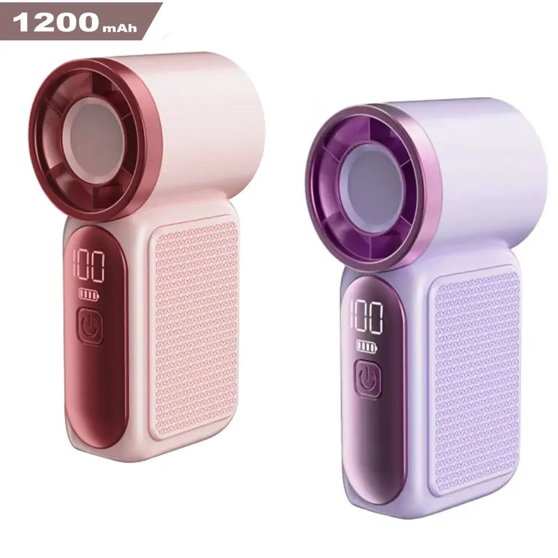 🥳2026 HOT SALE🥳💞50K+ SOLD!💨❄️ ! Turbo Handheld Fan – 16900 RPM, 6 speeds, LED display. 3000mAh battery, 10.7hrs cooling. Pocket‑sized power! 🌬️✨