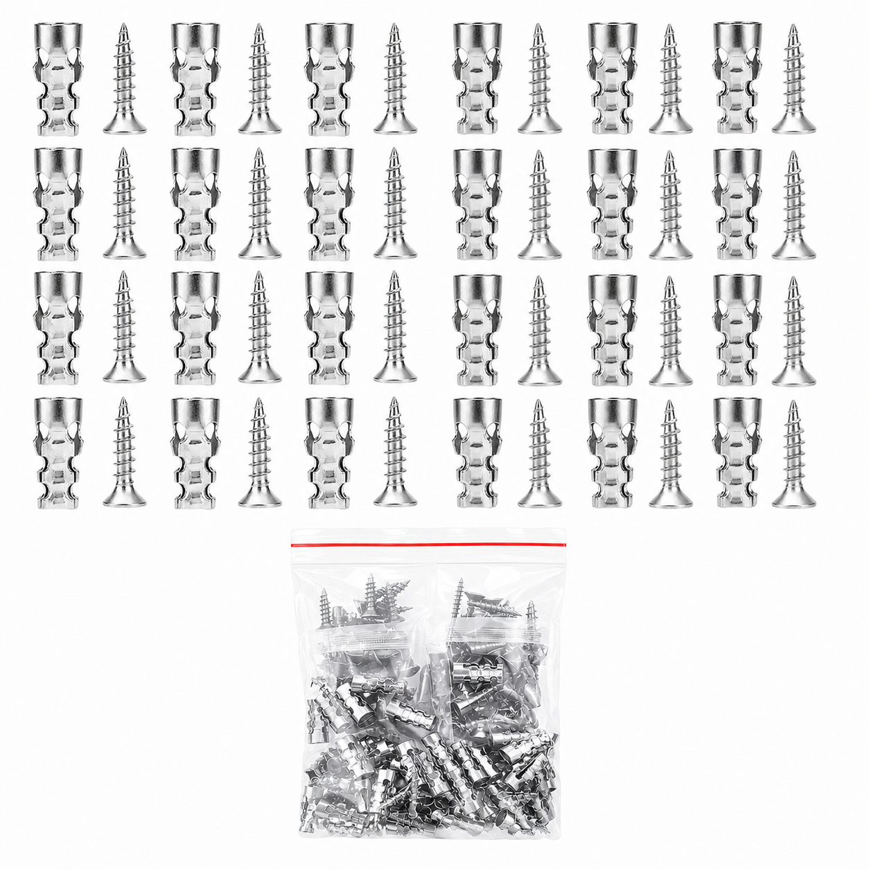 🔥Limited-time 49% off🔥🔩60PCS 6×14mm Hinge Repair Expansion Anchors for Loose Cabinet Doors