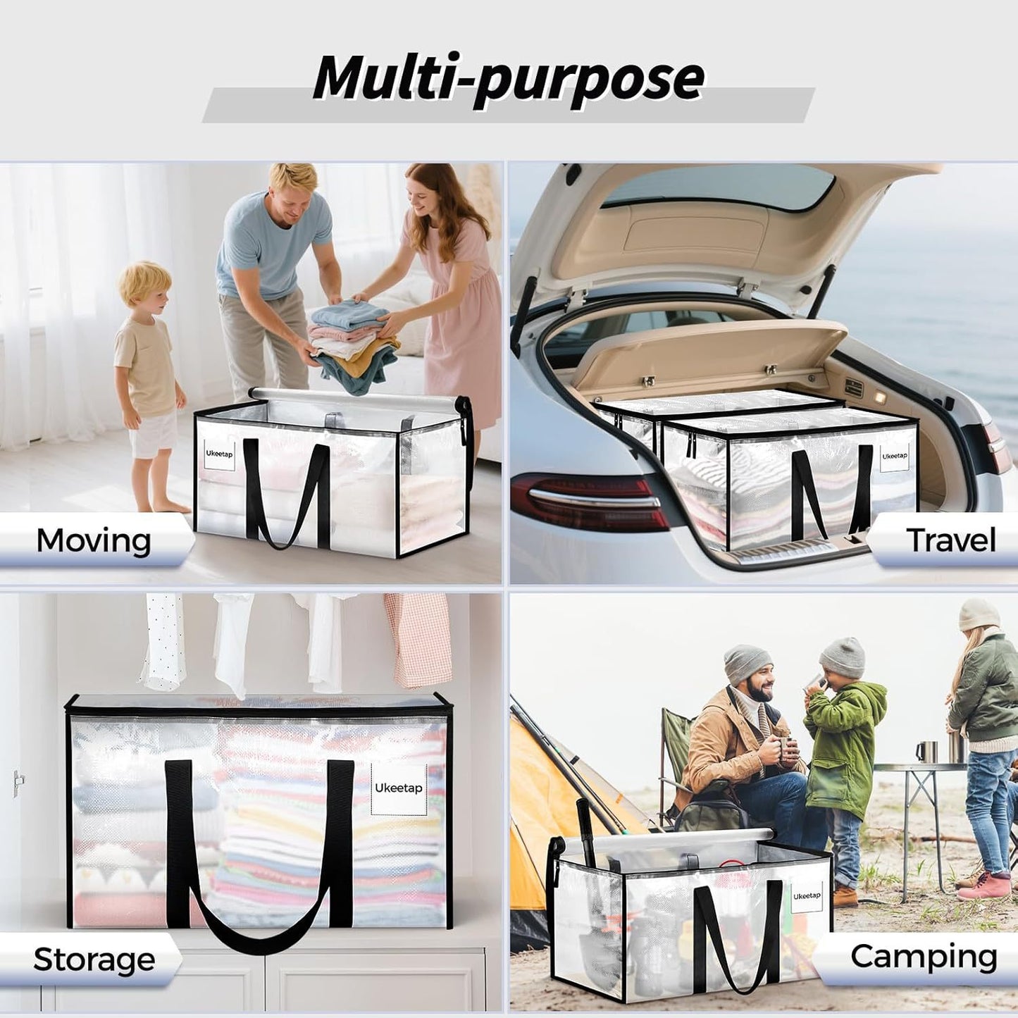 📢Best Seller🔥📦Waterproof Extra Large Moving Storage Bags | Heavy‑Duty Zipper Storage Bags