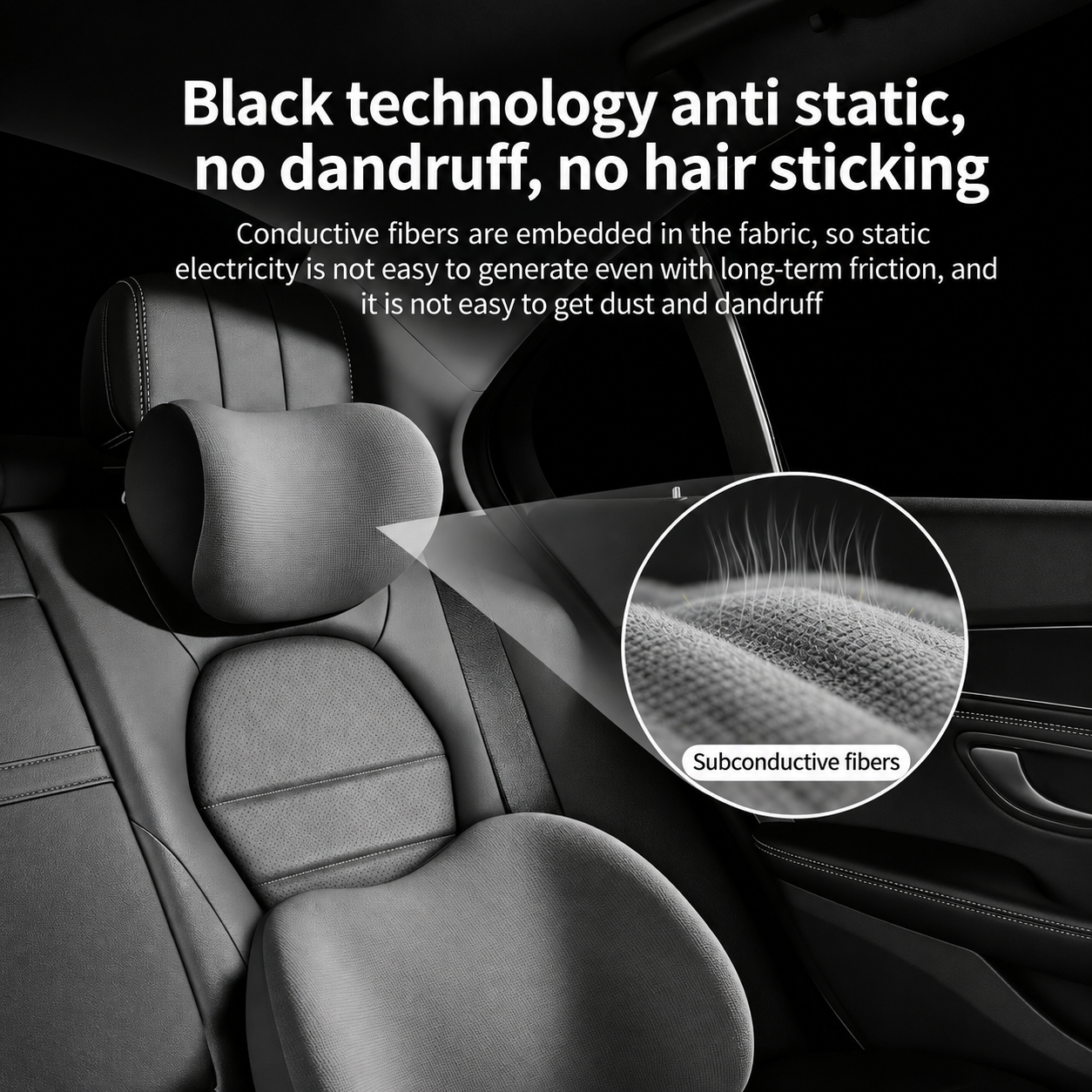 📢LAST DAY 49% OFF🔥 🚗Memory Foam Car Neck Pillow & Lumbar Support Set | Relieve Driving Fatigue