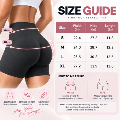 💕49% OFF 🍑Women's Seamless Scrunch Gym Shorts | High-Waist Sculpting Fit