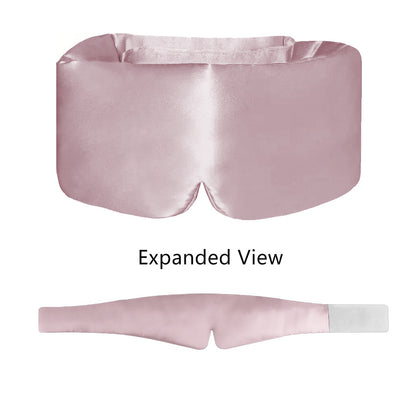 🔥Limited-time 49% off🔥😴Stretch Satin Sleep Mask, Adjustable Light Blocking Eye Mask for Travel Night Rest🛏️