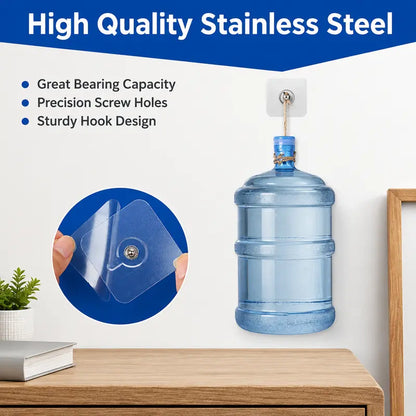 🔥49% OFF💪Drill‑Free Self‑Adhesive Wall Hooks｜Heavy‑Duty Waterproof Sticky Hooks