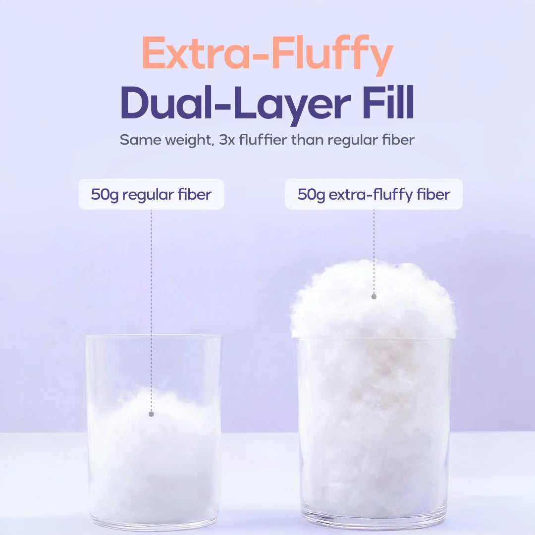 ☁️Dual Layer Cooling Fluffy Neck Support Bed Pillow Machine Washable