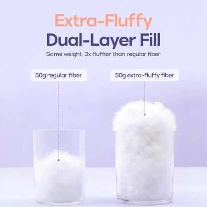 ☁️Dual Layer Cooling Fluffy Neck Support Bed Pillow Machine Washable