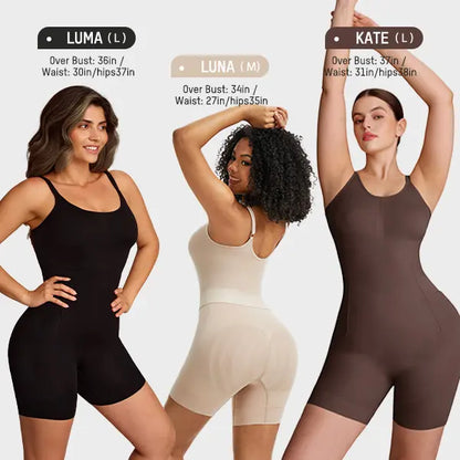 💥Easy slide Tummy Control Butt Lifter Bodysuit, Scrunch Rear Design with Boning Support