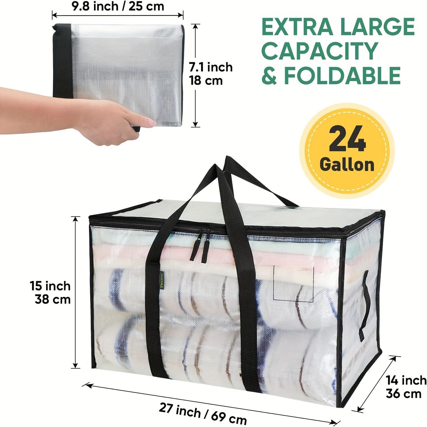 📢Best Seller🔥📦Waterproof Extra Large Moving Storage Bags | Heavy‑Duty Zipper Storage Bags
