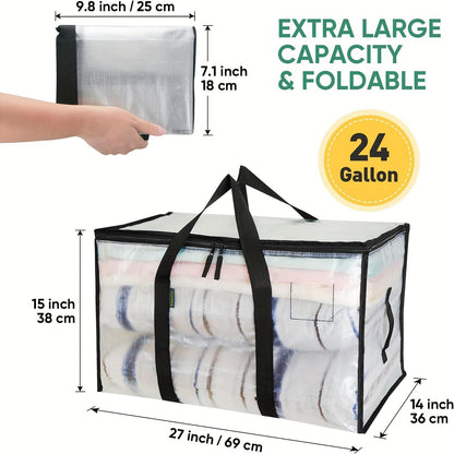 📢Best Seller🔥📦Waterproof Extra Large Moving Storage Bags | Heavy‑Duty Zipper Storage Bags
