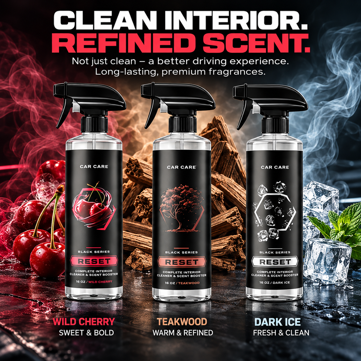 🔥 Limited-Time 49% OFF🚗Car Interior Cleaner & Scent Booster | 🧼Matte Dashboard Cleaner Spray