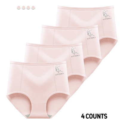 Women's High-Waisted Cotton Underwear - S-XXL