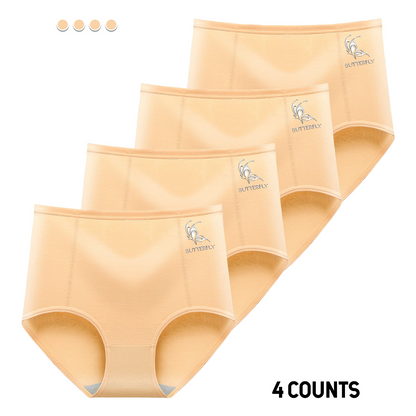 Women's High-Waisted Cotton Underwear - S-XXL