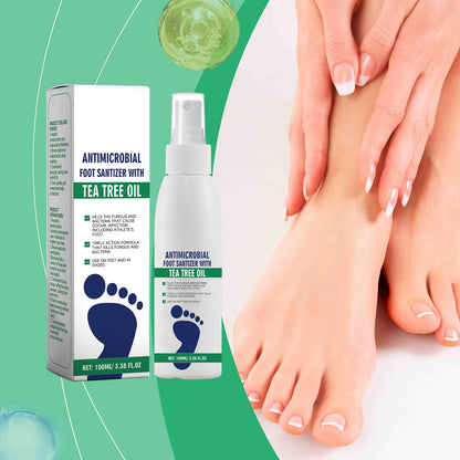 Tea Tree Oil Foot Spray 🌿 - Moisturizing Deodorant for Fresh Feet 🦶✨
