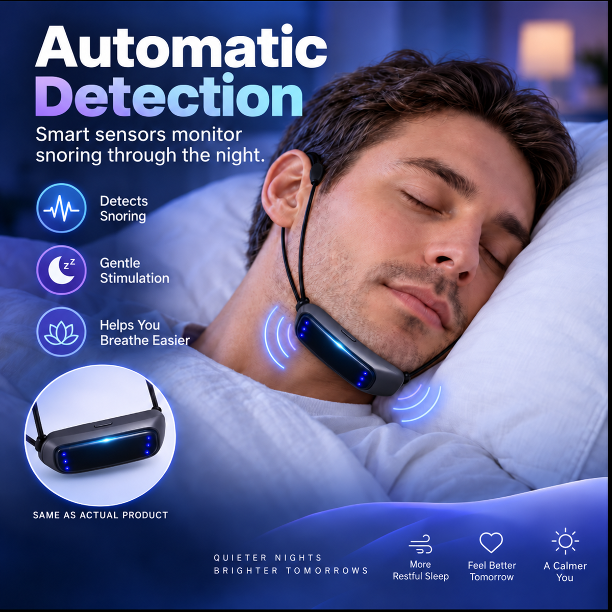 Neck Wearable – Simple Bedtime Snoring Support