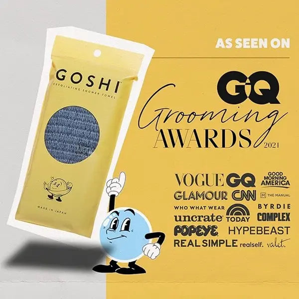 GOSHI Exfoliating Shower Towel - Rip-Resistant Washcloth