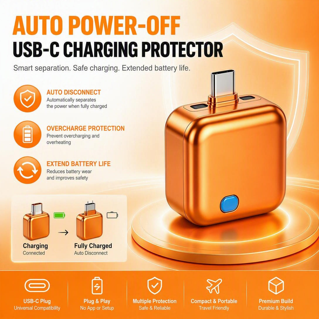 🔥 Limited-Time 49% OFF🔥140W TYPE-C Smart Full Charge Auto Stop Battery Protector
