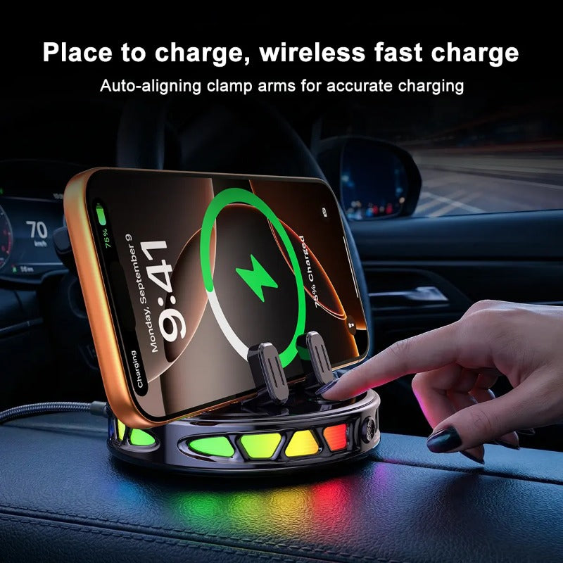 🔥 Limited-Time 49% OFF | RGB Wireless Charging Car Mount