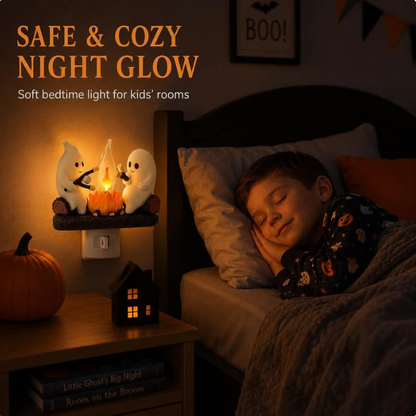🔥👻 Plug In the Cutest Halloween Glow — Adorable Ghost Outlet Night Light 🎃✨