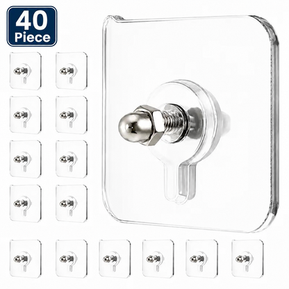 🔥49% OFF💪Drill‑Free Self‑Adhesive Wall Hooks｜Heavy‑Duty Waterproof Sticky Hooks