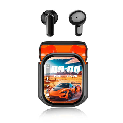 Bluetooth 6.0 Earphones LED Display High Fidelity Waterproof Wireless Earphones | Suitable for Office, Sports, Study and Audio Calls | Built-in Microphone | Earphones
