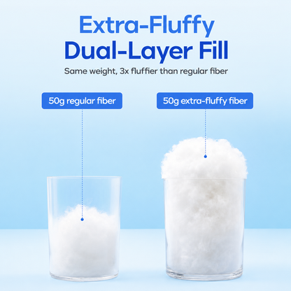 ☁️Dual Layer Cooling Fluffy Neck Support Bed Pillow Machine Washable