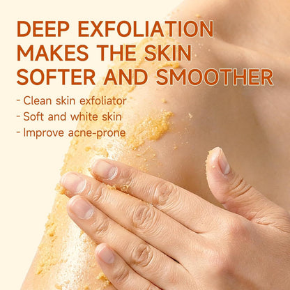 Limited-Time 49% OFF🔥Upgraded Turmeric Body Glow Scrub 🧡 | Exfoliating, Brightening & Moisturizing Body Scrub ✨
