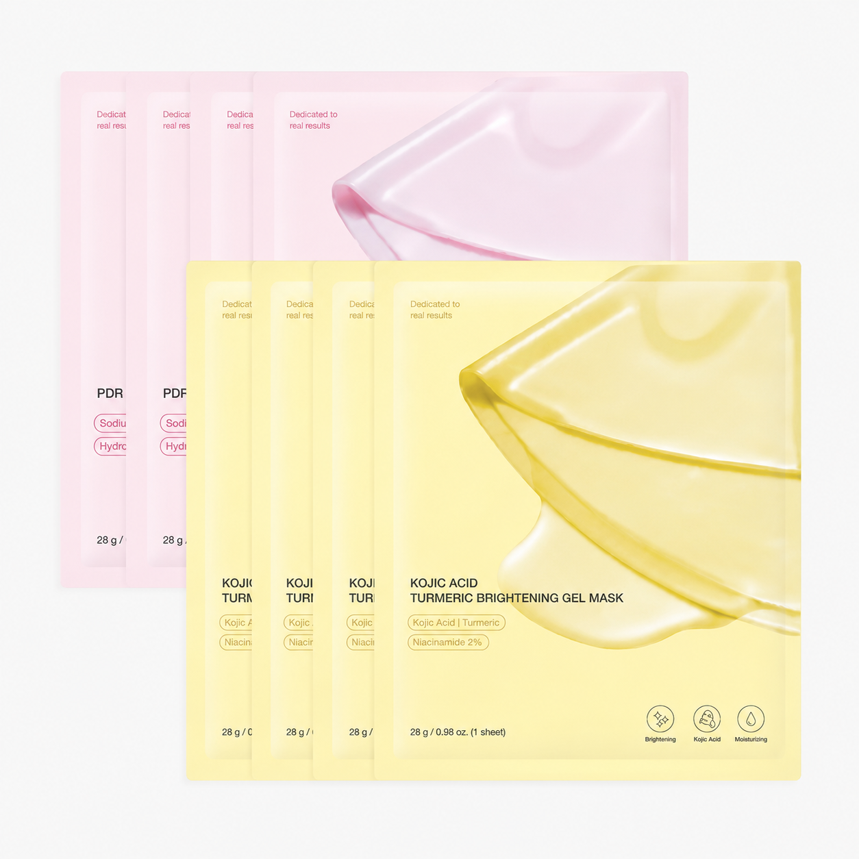 🔥Limited-time 49% off🔥✨ PDRN Pink Collagen Gel Mask 4 Sheets, Salmon DNA Color Changing Facial Mask💖🧴