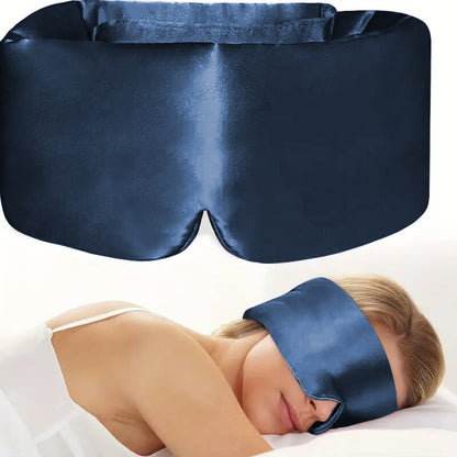 🔥Limited-time 49% off🔥😴Stretch Satin Sleep Mask, Adjustable Light Blocking Eye Mask for Travel Night Rest🛏️