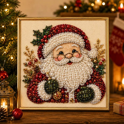 🔥 Limited-Time 49% OFF 🎅Christmas Diamond Art Kit 💎 3D Pearl Bead Painting for Holiday Décor & Gifts
