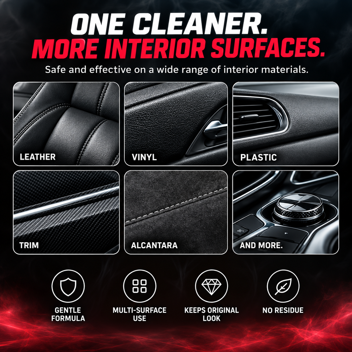 🔥 Limited-Time 49% OFF🚗Car Interior Cleaner & Scent Booster | 🧼Matte Dashboard Cleaner Spray