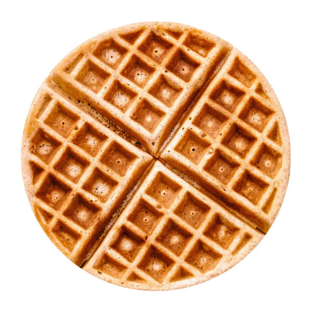 Waffle realistic round food blanket